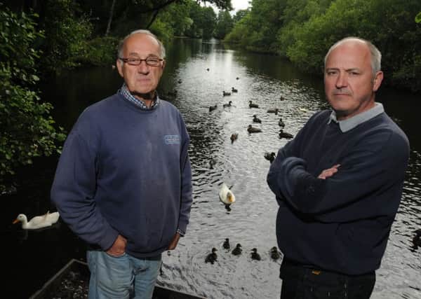 Members of Withnell Angling Club, from left, Dave Cox and Steve Chick