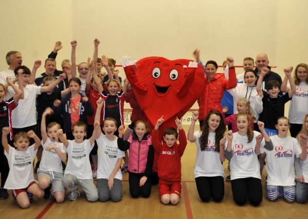 The Heartbeat Fun run at Leyland Leisure Centre with youngsters, organisers and retired Preston athlete Helen Clitheroe