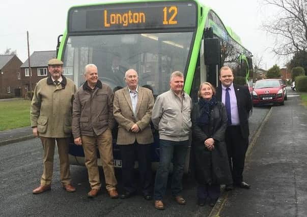 Longton Parish Councillors with Tom Calderbank, Preston Bus Manager