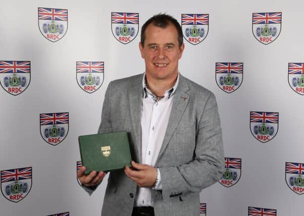 John McGuinness with his BRDC award. Picture: Jakob Ebrey Photography