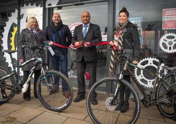 Mark Hendrick MP for Preston opens Preston Train Station's Bike Hub.
