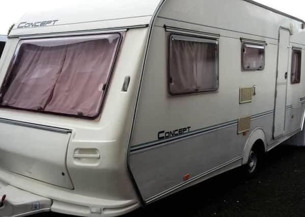 The caravan which has been bought for Mark