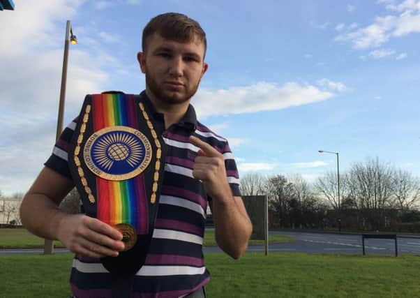 Morecambe's Commonwealth featherweight champion Isaac Lowe.