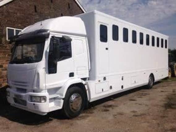 Police are looking for this horsebox