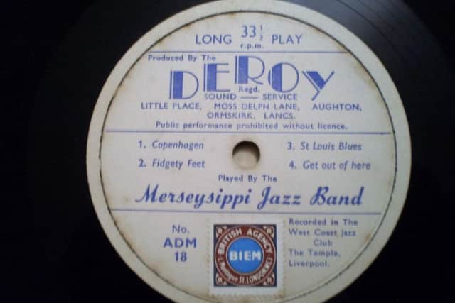 Label from Deroy Studios days in Ormskirk