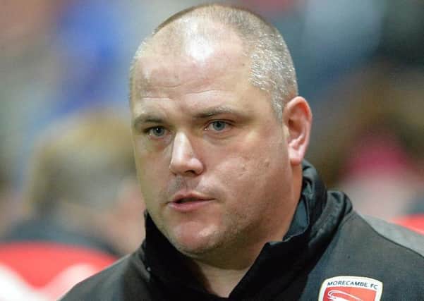 Jim Bentley takes his Morecambe players to Hartlepool tonight
