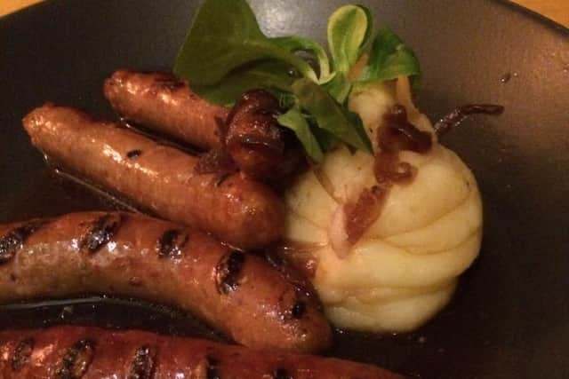 Sabden pork and treacle sausages