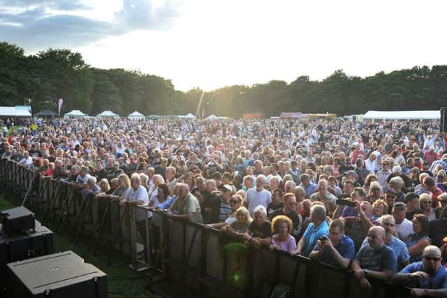 Symphony at Hoghton Tower Friday night concert with headliners Status Quo.
View from the stage.  PIC BY ROB LOCK
3-7-2015
