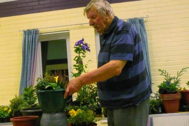 Bill Blackledge, Gardening Consultant at Radio Lancashire, gave a talk at Preston Gardening Society