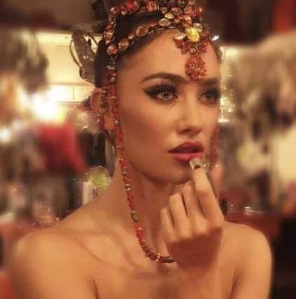 Anna Coope, 23, from Garstang, is a showgirl in the Moulin Rouge.