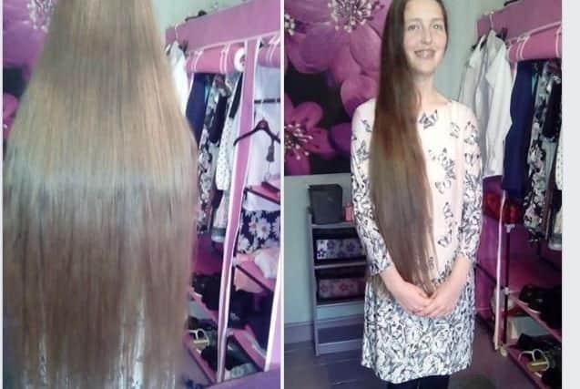 Leah Seddon before her hair cut