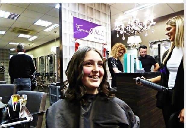 Leah Seddon after her hair cut