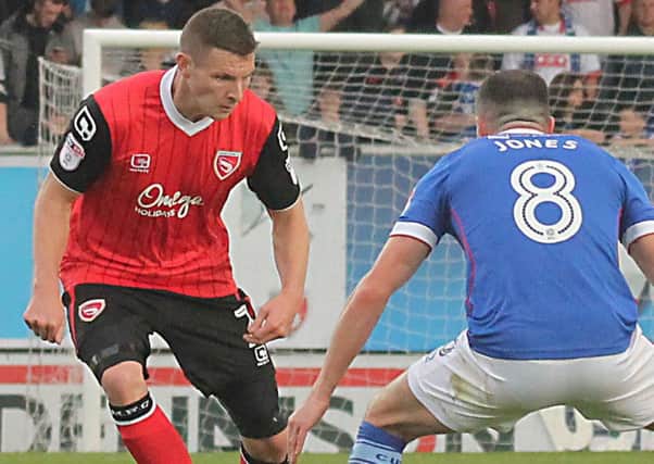Paul Mullin starred in Morecambe's victory