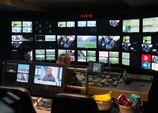 BT Sports' 'Match truck' prepares for PNE v Arsenal in the Emirates FA Cup.
