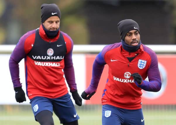Kyle Walker (left) and Danny Rose are reportedly on both Manchester clubs' shopping list