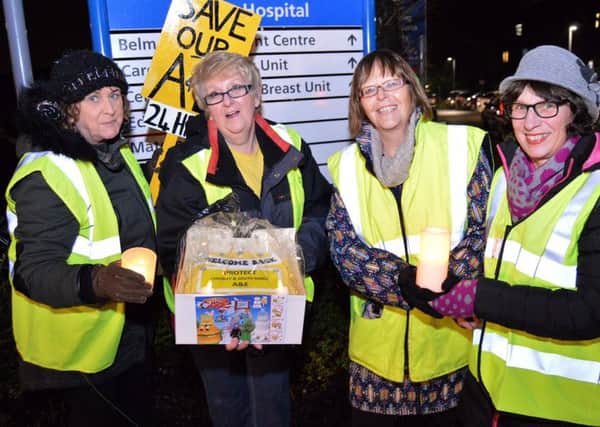 Police were called to campaigners from Protect Chorley Hospital from Cuts and Privatisation as they were holding a candle-lit vigil outside Chorley and South Ribble District General Hospital on Wednesday night.