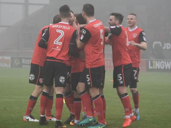 Morecambe picked up a fine point at Carlisle.