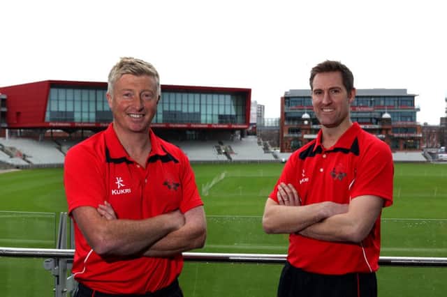 Lancashire's new head coach Glen Chapple and his assistant Mark Chilton. Photo: Lancashire County Cricket Club