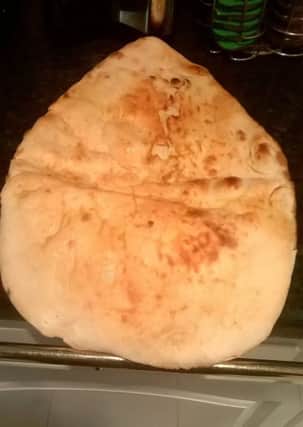 Curry House. The giant naan breads