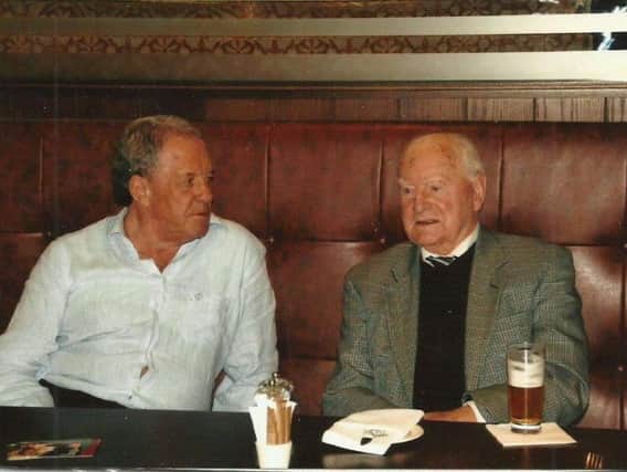 Tony Slater and Sir Tom Finney