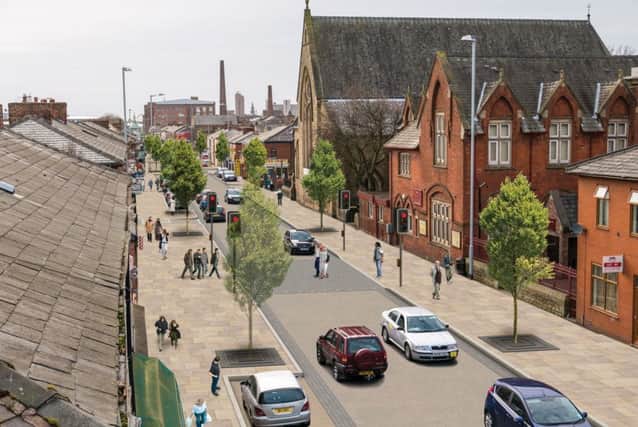 Artist's impression of the new look New Hall Lane