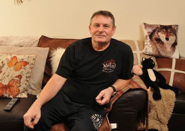 Photo Neil Cross 
Richard Mullard, 56, was diagnosed with prostate cancer in the summer of 2016. It was contained to his prostate and on Jan 3, 2017, he had it removed by a robotic arm at Blackburn hospital. It was the robot's 100th operation and he's recovering well at home