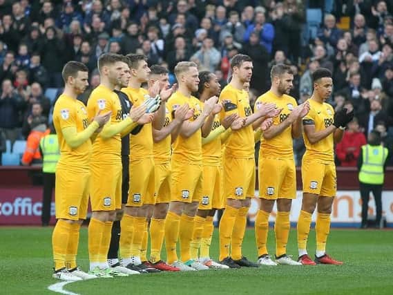 PNE's players pay their respects to Graham Taylor.