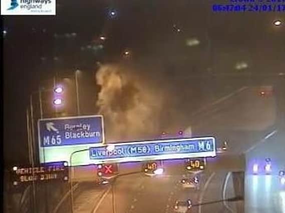 Two lanes closed on Southbound M6