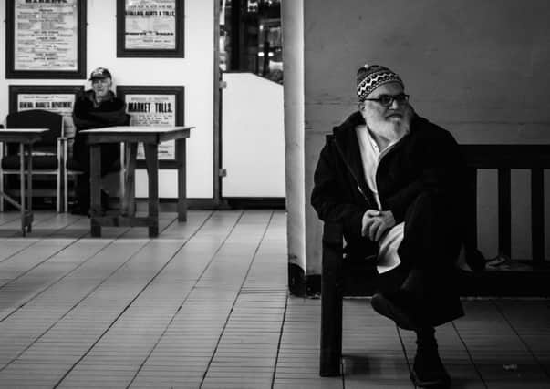Alf Myers - Waiting. 
The image from Preston Indoor Market can be found in the On The Streets exhibition in Ham and Jam. It was entered into the Pride of Prestion Exhibition photography competion run by the Yellow Caravan Gallery in 2016 and won