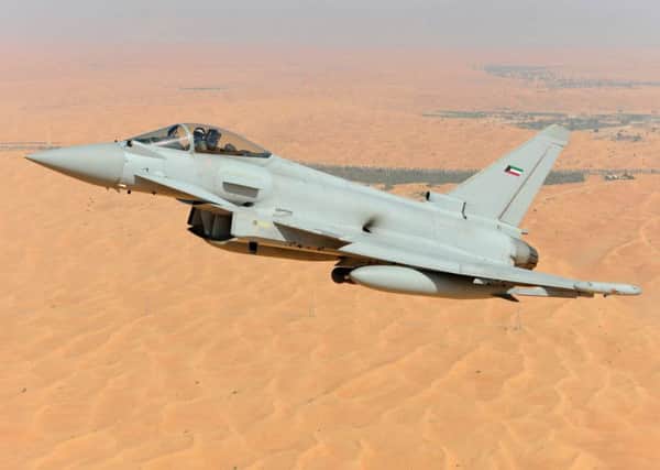 A Typhoon in the colours of the Kuwaiti air force