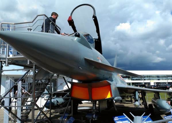 Typhoon warplane assembled at Warton