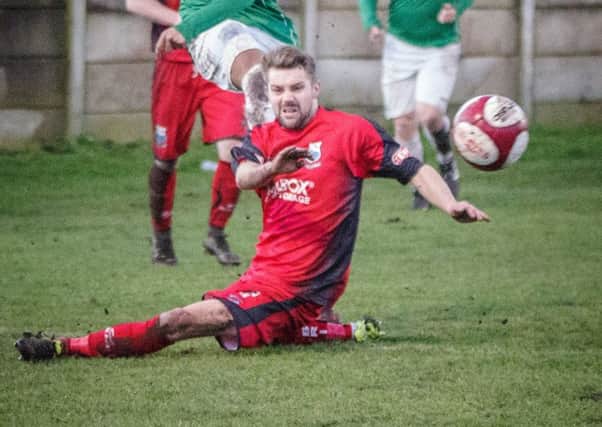 Alistair Waddecar came on as second half substitute against Burscough on Saturday.  PHOTO: Ruth Hornby
