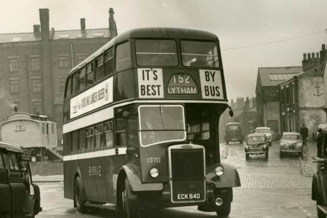 Ribble Bus in Preston, 1961