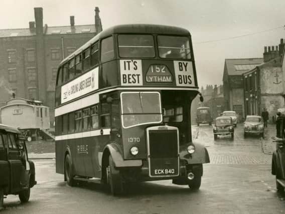Ribble Bus in Preston, 1961