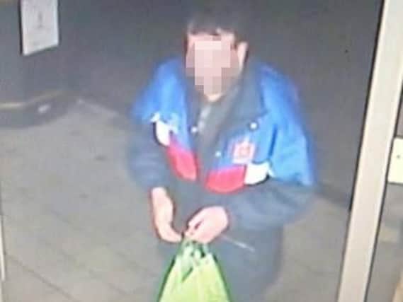 Police have released a picture of the victim who waswas wearing a distinctive light and dark blue jacket