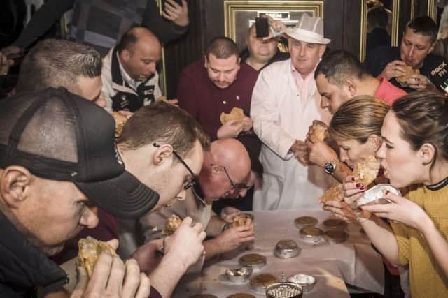 The World Pie Eating Championships. Danny Lawson/PA Wire