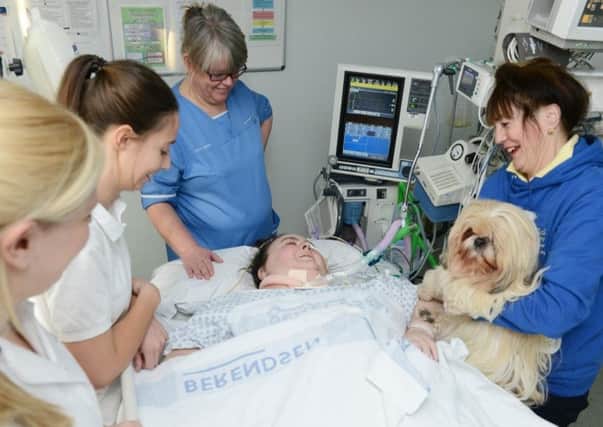 Ann Black, who died on February 11, 2017, during a visit to the Royal Preston Hospital by a Pets As Therapy dog