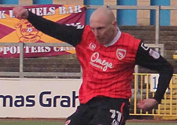 Kevin Ellison was Morecambe's matchwinner at the Globe Arena