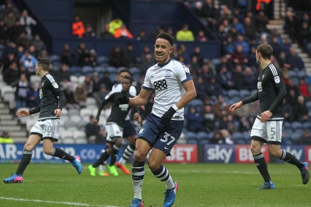 Callum Robinson gives PNE the lead against Brentford