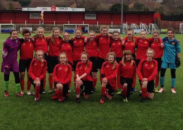 Lancashire Girls' Under-14s who beat Worcestershire in the semi-final