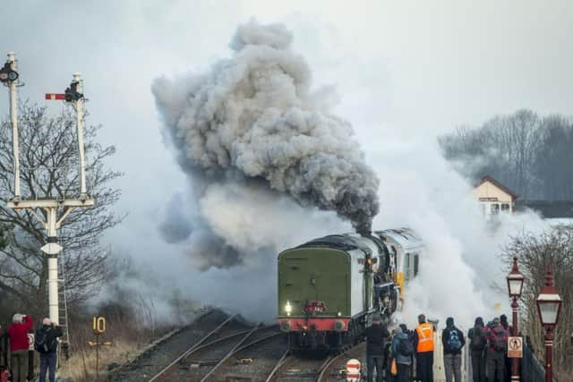 The Tornado locomotive at Appleby station