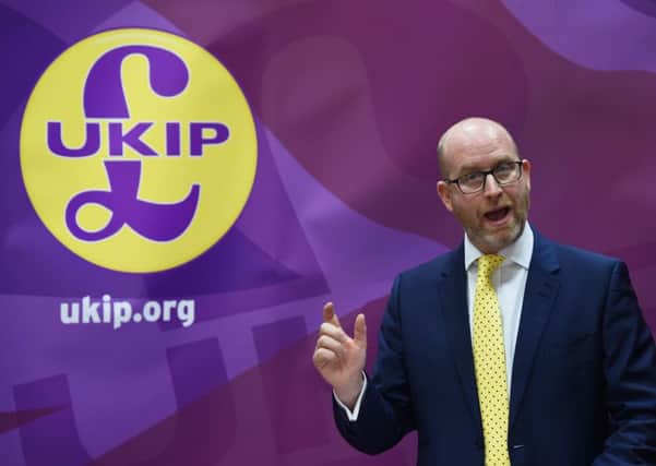 Ukip leader and Stoke-on-Trent Central by-election candidate Paul Nuttall delivering a major health policy speech at the North Stafford Hotel in Stoke-on-Trent. PRESS ASSOCIATION Photo. Picture date: Monday January 30, 2017. Photo credit should read: Joe Giddens/PA Wire