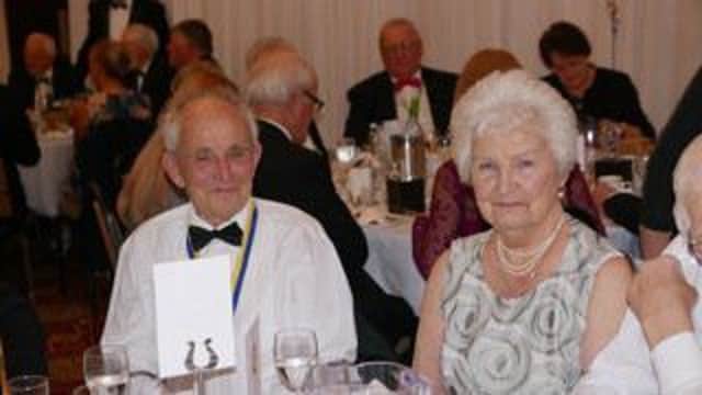 Tom Wignall and his wife Betty enjoying his 50th consecutive Charter Night with Preston South Rotary Club