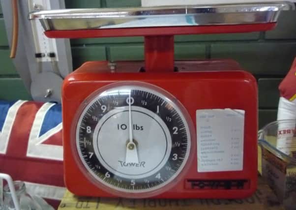 These weighing scales are a great example of kitchenalia