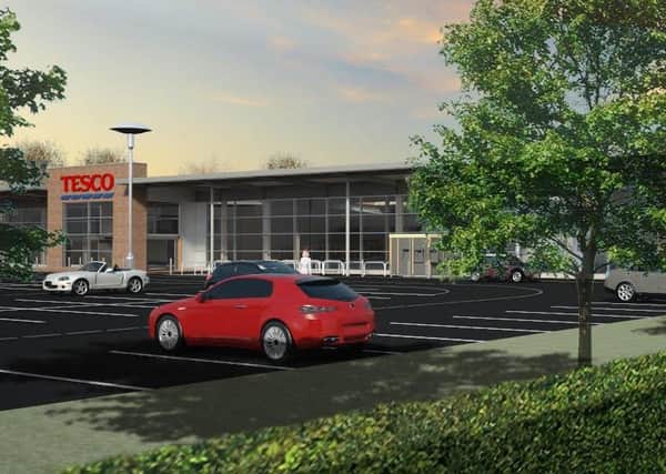 New artists impression of the Tesco store earmarked for the Government Building's site off Cop Lane, Penwortham
