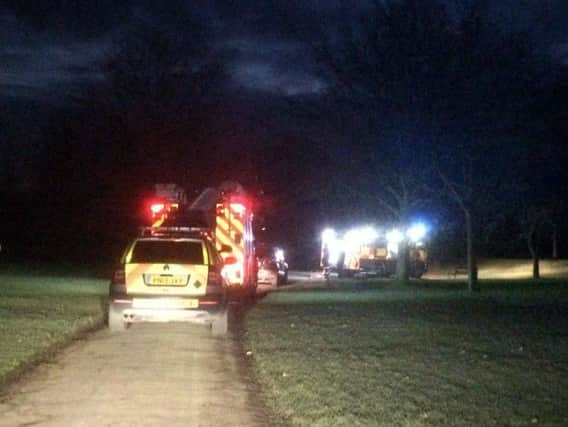 The woman was 'luckily' seen by a passing jogger (Pic: Shaun Walton/LFRS)