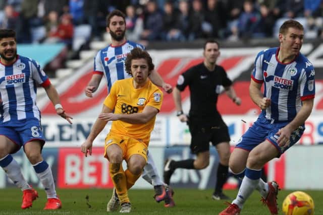Ben Pearson in action against Wigan