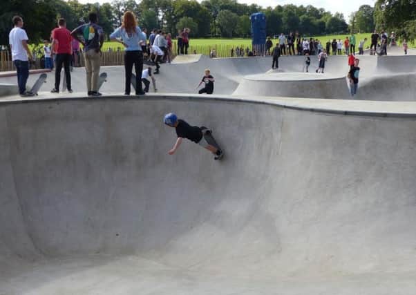 Moor Park skate park. Pictured at its grand opening