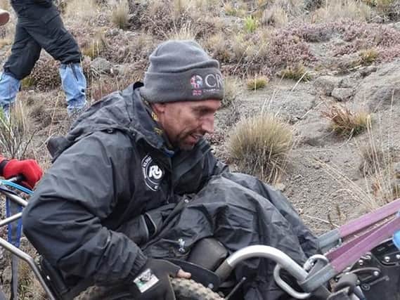 Shaun Gash during a recent climb up Mount Kilimanjaro