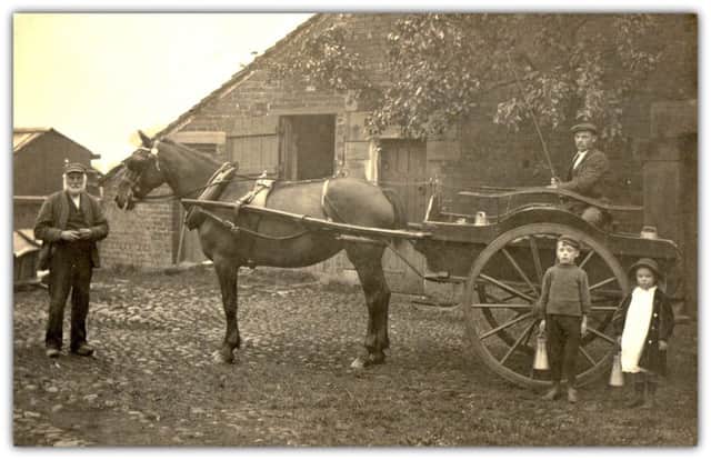 Carts, such as this one, were once used to sell milk  but the times are changing says a reader. This picture is believed to depict Pickerings Farm which stood on the corner of Todd Lane North and Brownedge Road. 					                               Picture courtesy of Preston Digital Archive